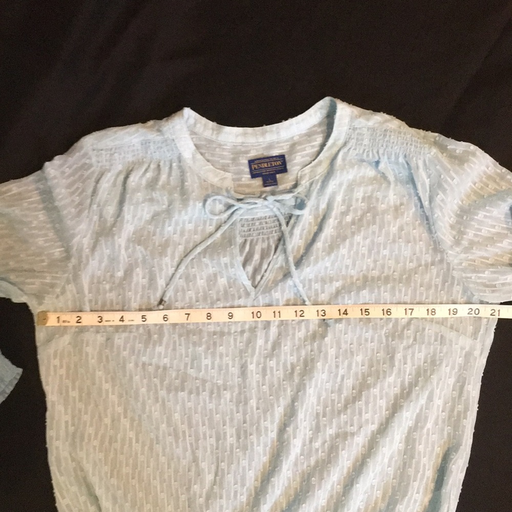 Light blue color. Long sleeve Pendleton shirt - Picture 5 of 7